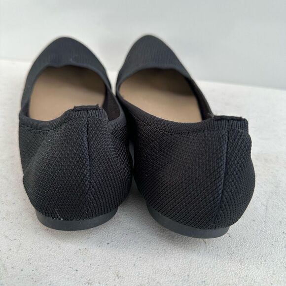 Jellypop Apex Memory Foam Knit Slip On Black Flats Ballet Womens Size 8,5M New - Picture 5 of 8